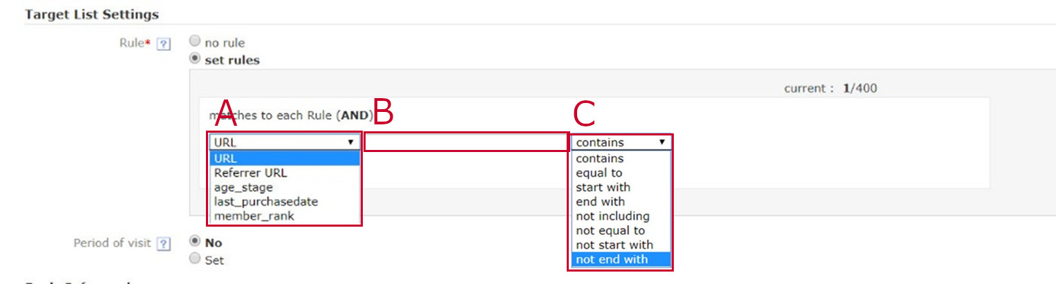Advanced tag settings for site retargeting (custom key) [Search Ads ...